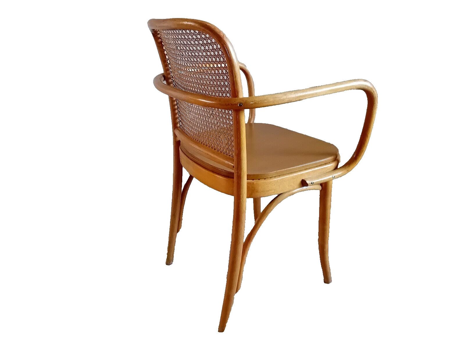 Josef Hoffman 1950's Czech Mid Century Bentwood "Prague" Chair photo vintage