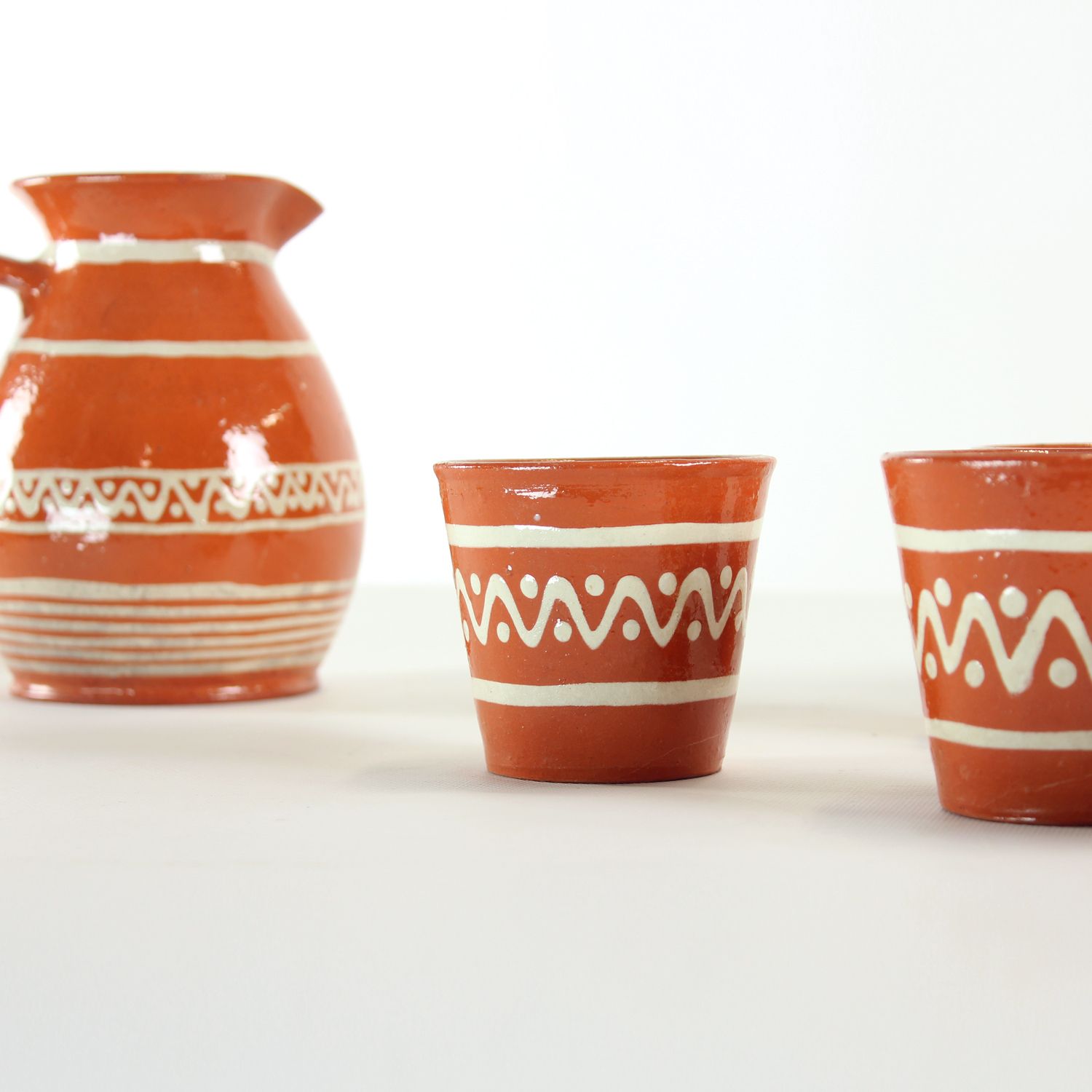 photo furniture Ceramic Drinking Set By Ditta Abrhamova, Czechoslovakia 1960s