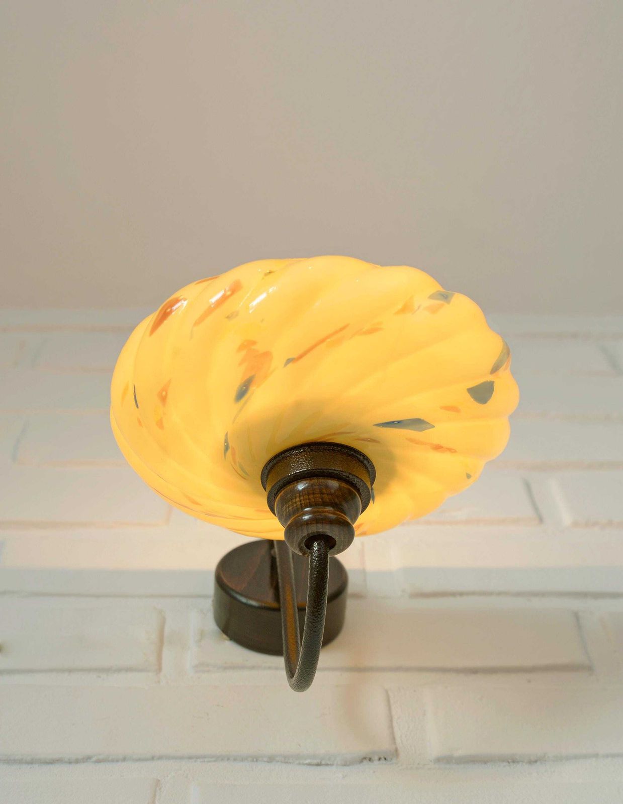 Set Of 3 / Art Deco Sconces / Redesign / Antique Wall Lamp / Old Lighting / Hand Blown Glass / Yugoslavia 1930's / Light Fixtures photo Lighting