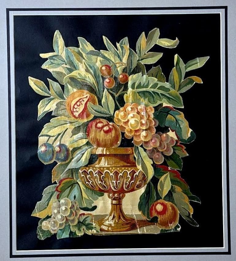 Painting Cutout Oil On Canvas Framed With Faux Bamboo Wood  02 photo for sale
