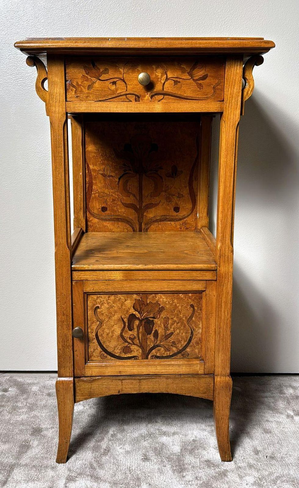 Gallé émile French Art Nouveau Nightstand photo furniture