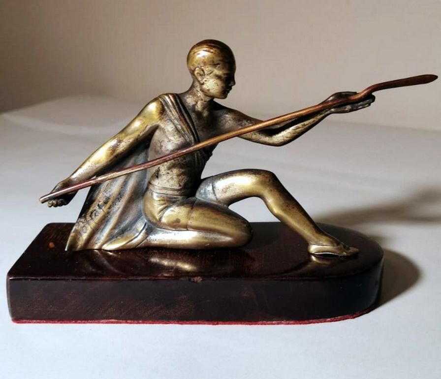 Art Deco Bronze Statuette Depicting A Young Gymnast photo furniture