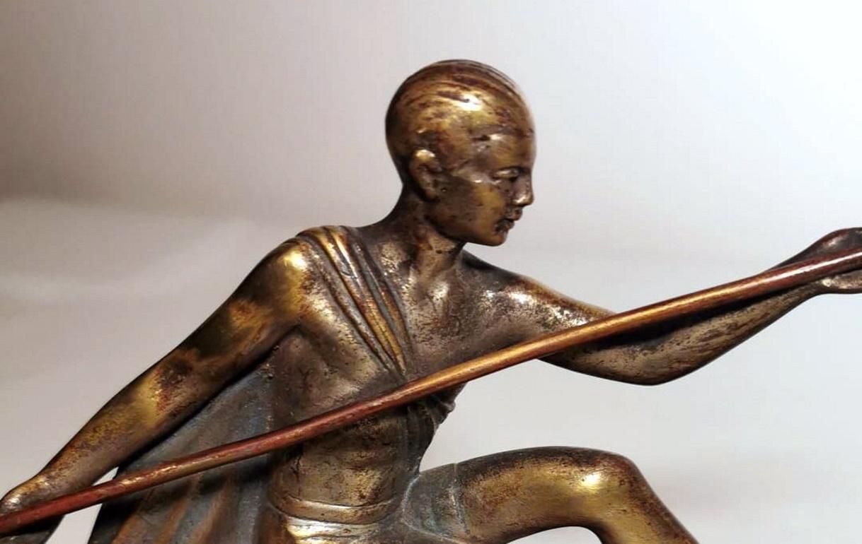 Art Deco Bronze Statuette Depicting A Young Gymnast photo buy