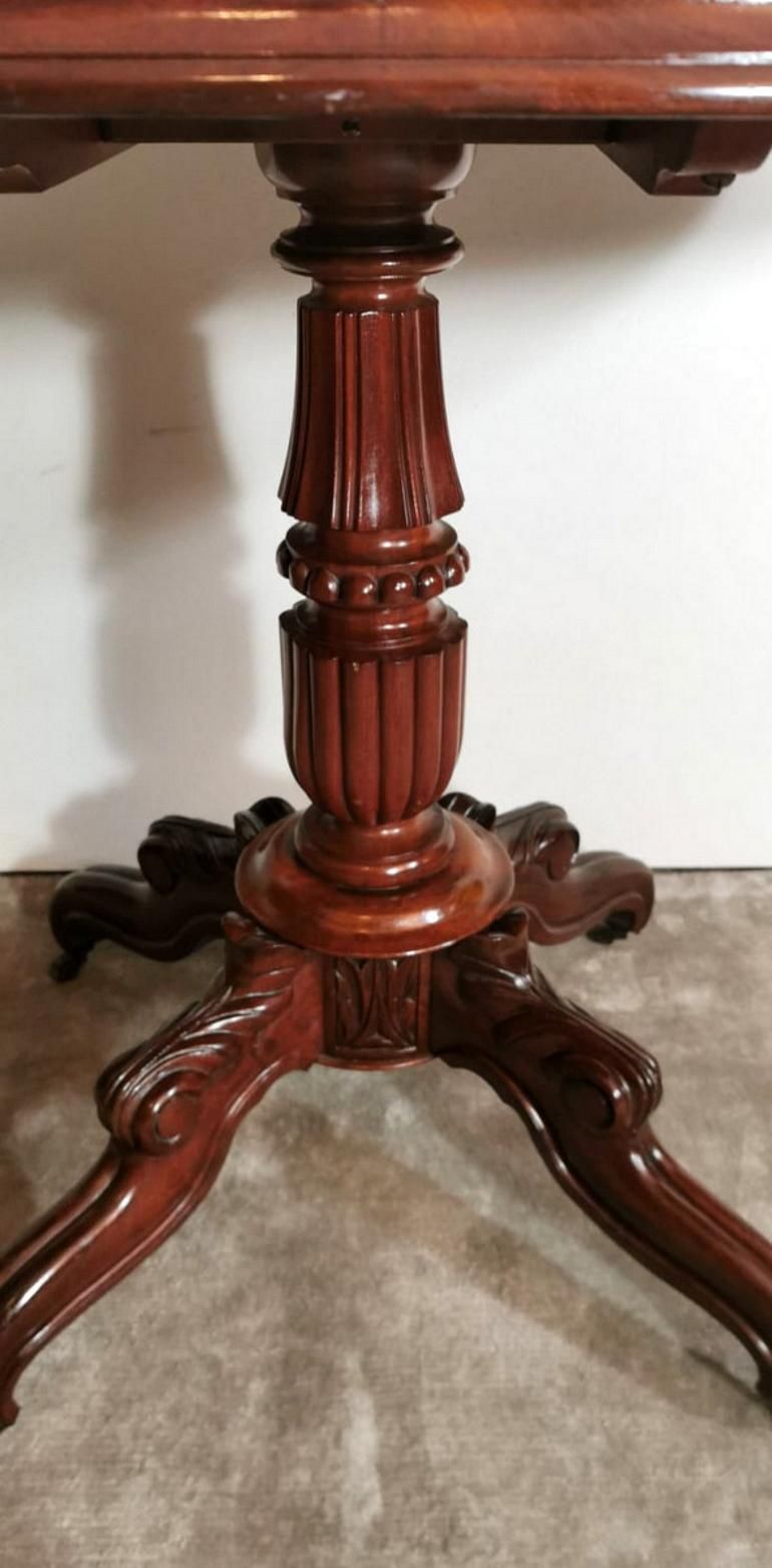 photo vinterior Louis Philippe Wood Sail Table Made In France