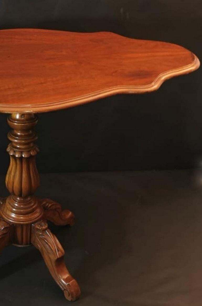 Louis Philippe French Walnut Sail Table photo Furniture