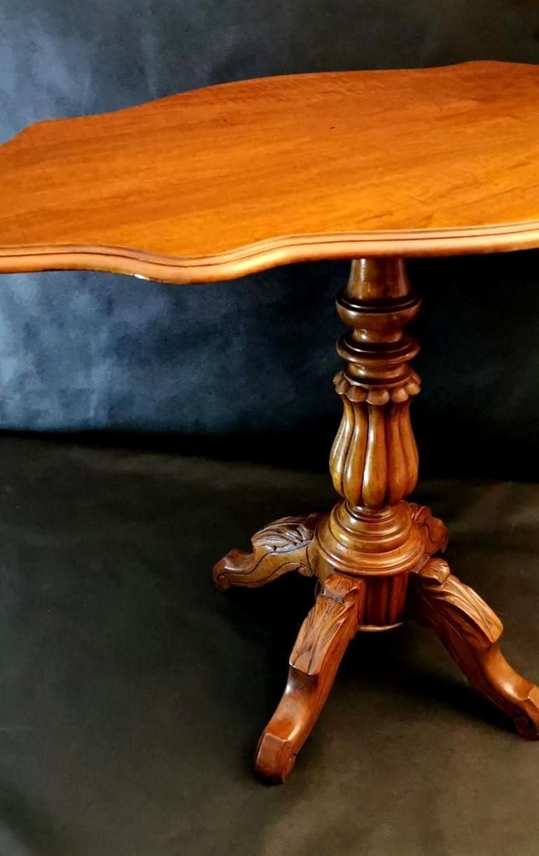 photo furniture Louis Philippe French Walnut Sail Table