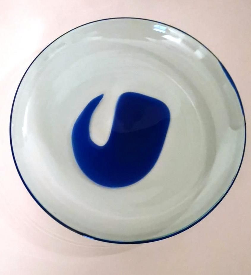 Murano Glass Italian Empty Pockets (Tray) Round "Incamiciato" photo for sale