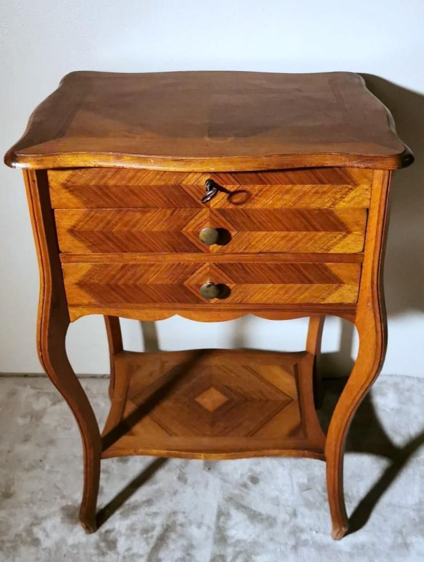 Louis Philippe Style French Dressing Table With Mirror And Drawers photo furniture