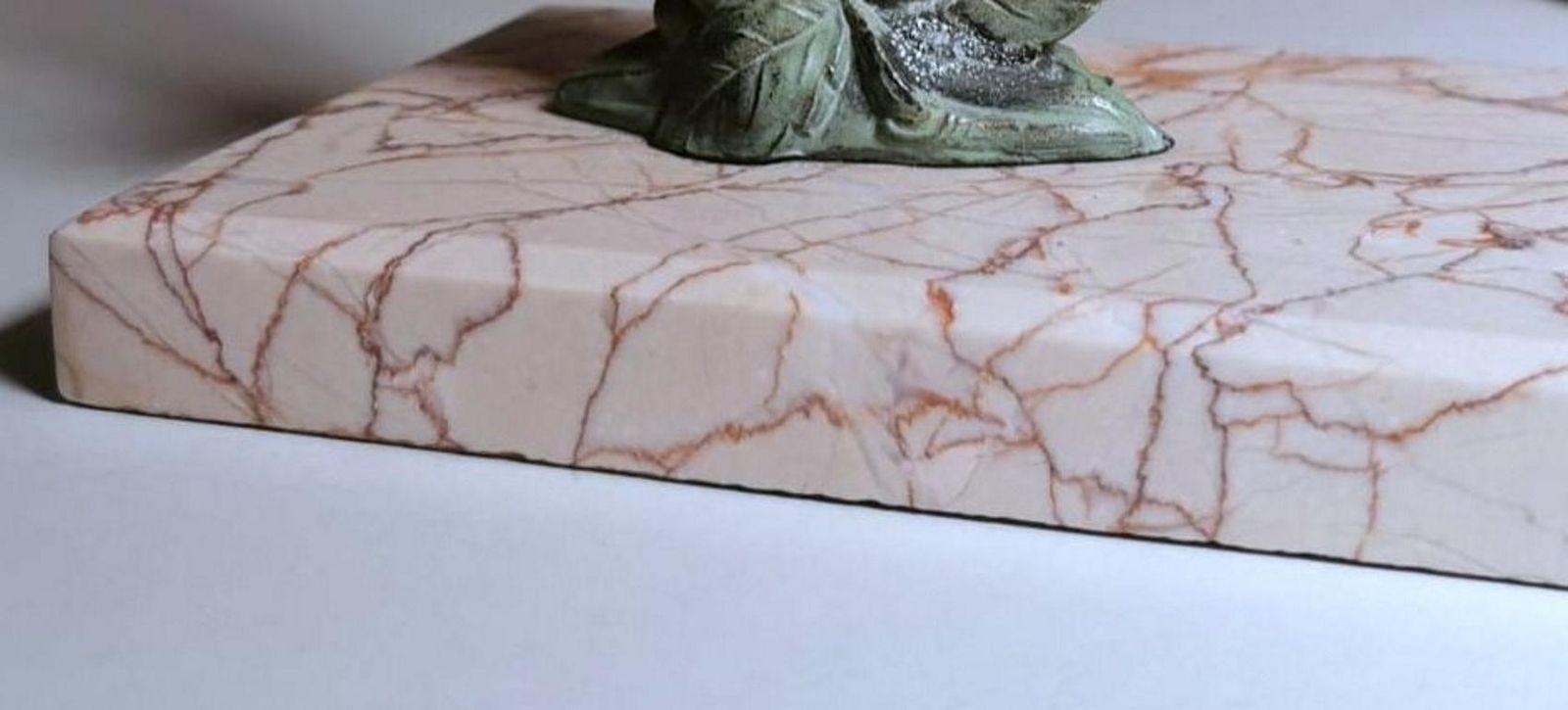 Home Decor Art Deco France Pair Of Metal Bird Bookends With Fine Marble Base photo