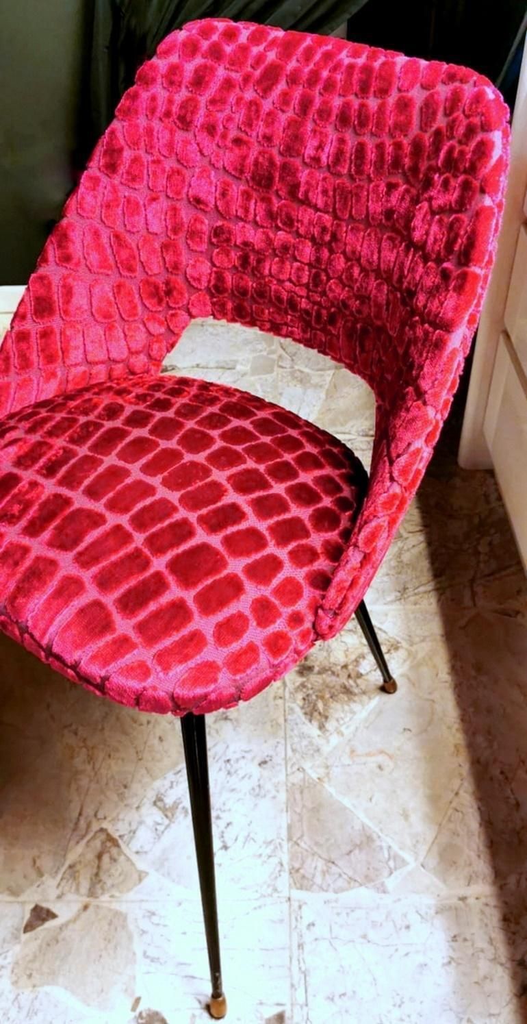 Pierre Guariche Designer French Chair With Guild Fabric photo buy