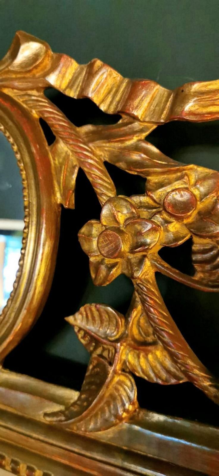 Home Decor Rococo’ Giltwood Frame And Double Mirror, France photo