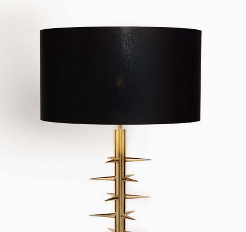 Mazda Style Pair Of Italian Table Lamps Gilded Brass And Murano Glass photo vinterior