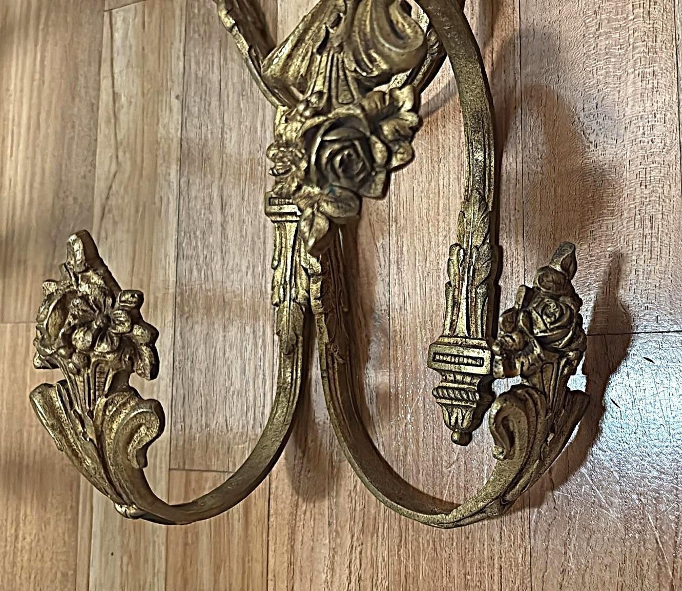 Louis XVI Style Four French Curtain Holdbacks In Chiseled And Gilded Bronze photo buy