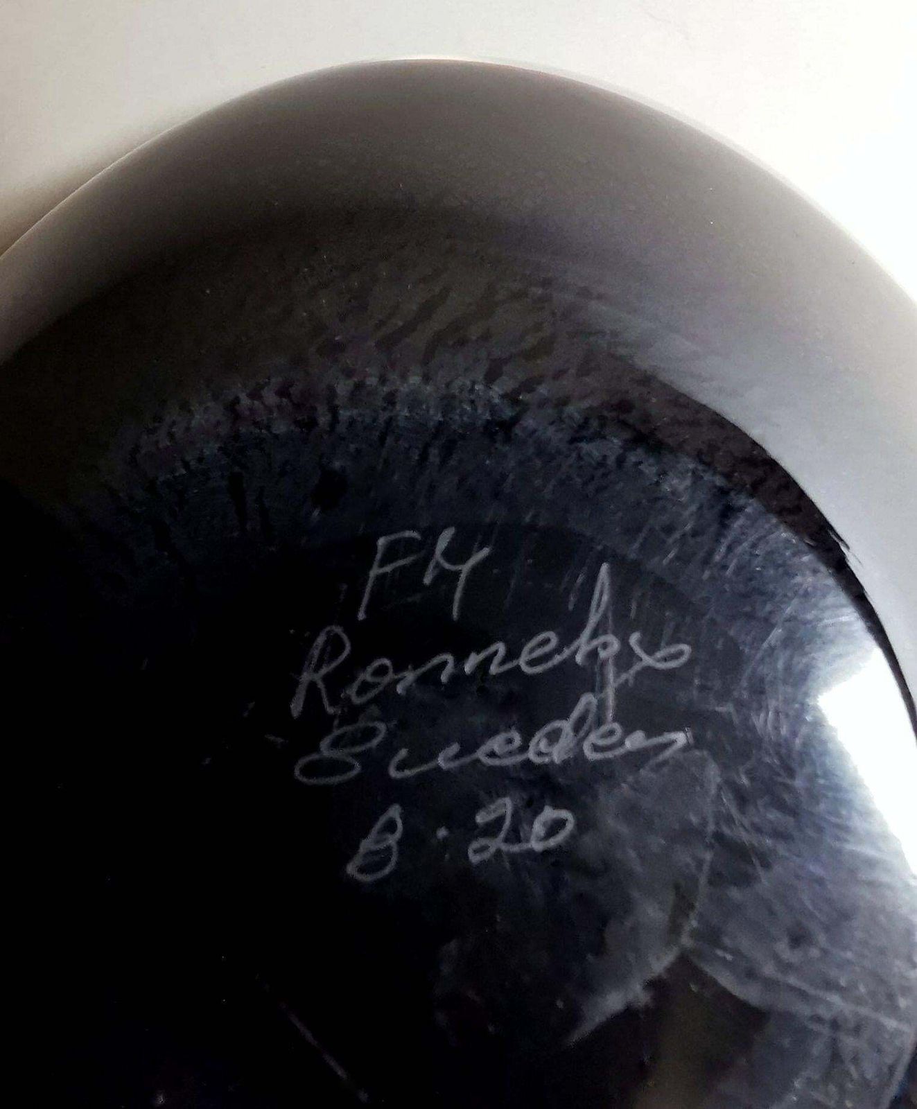 160.0 Vintage Fm Konstglas Ronneby Sweden Ashtray "Vetro Sommerso" photo