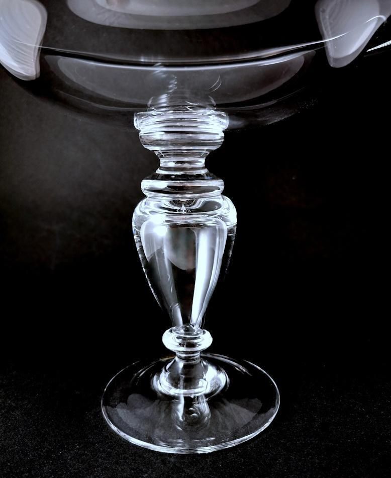Home Decor Art Deco Italian Crystal Table Centerpiece Completely Smooth photo