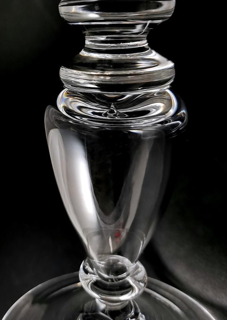 photo buy Art Deco Italian Crystal Table Centerpiece Completely Smooth