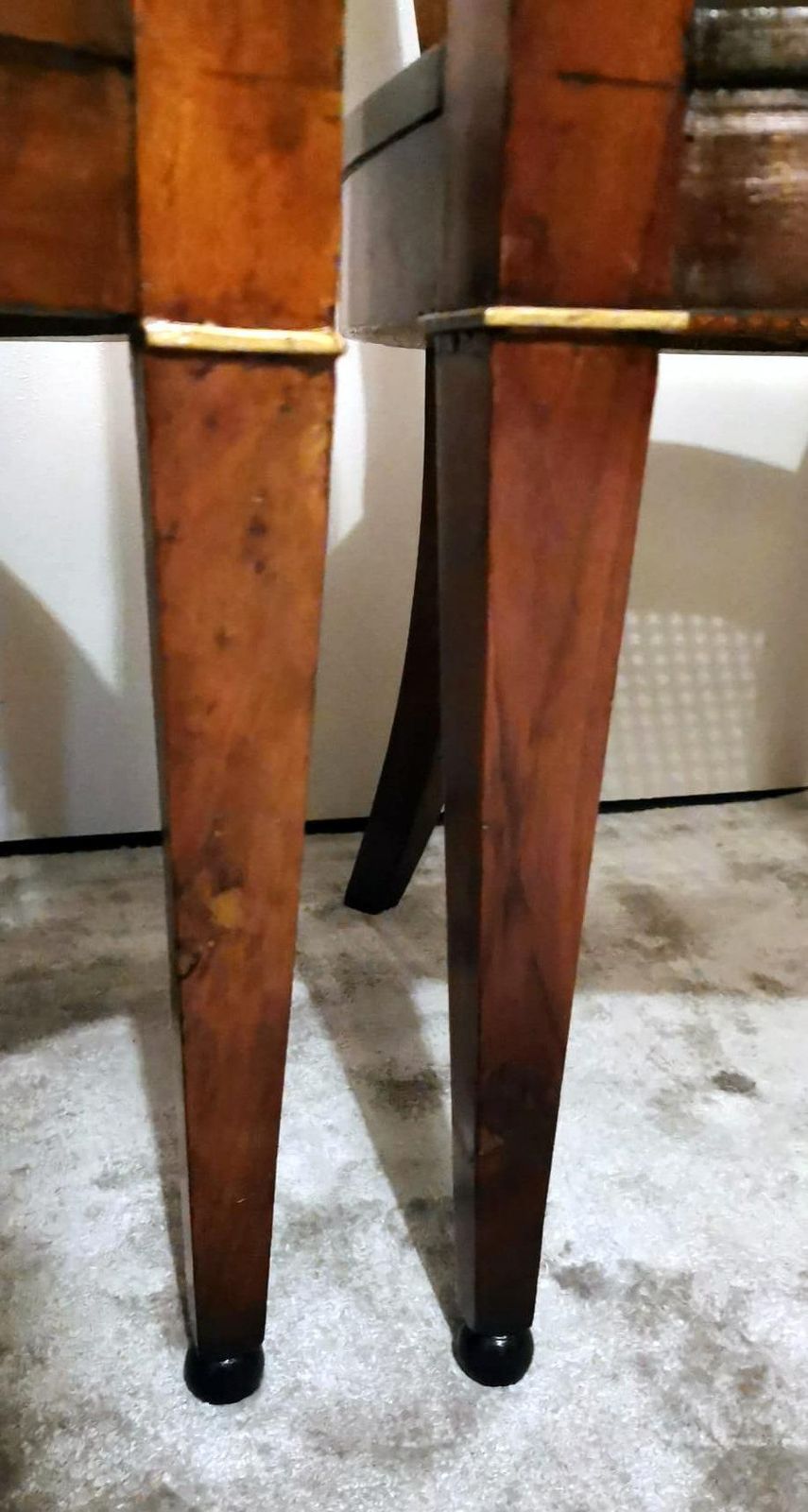 Furniture Empire Style Pair Of Italian Chairs "King" With "Vienna Straw" photo