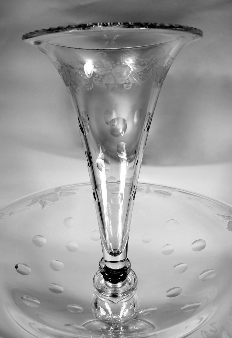 photo buy Art Noveau Style Huge Crystal Fruit Bowl And Planter Table Centerpiece