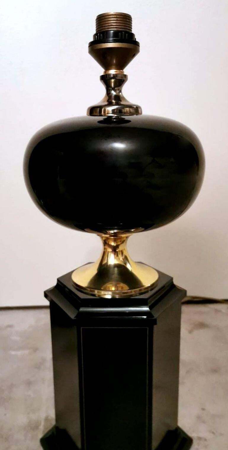 Maison Jansen Attibuted Hollywood Regency Style French Table Lamp photo Lighting