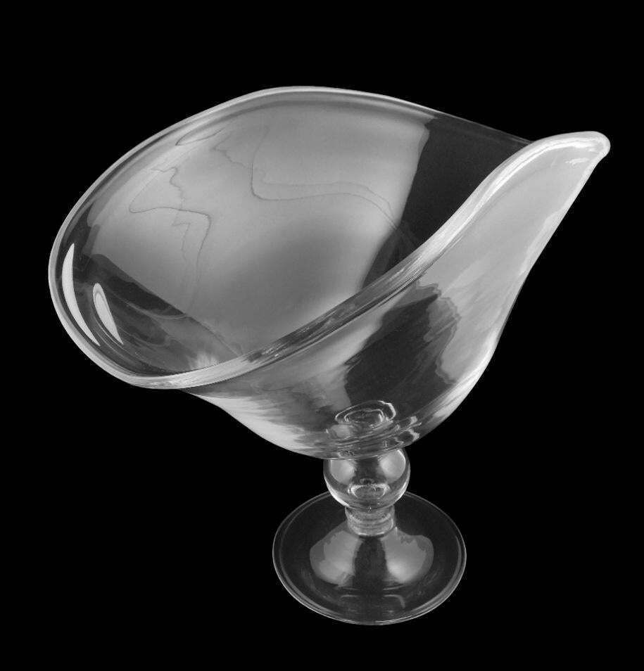 Art Deco Italian Crystal Table Centerpiece Completely Smooth photo vinterior