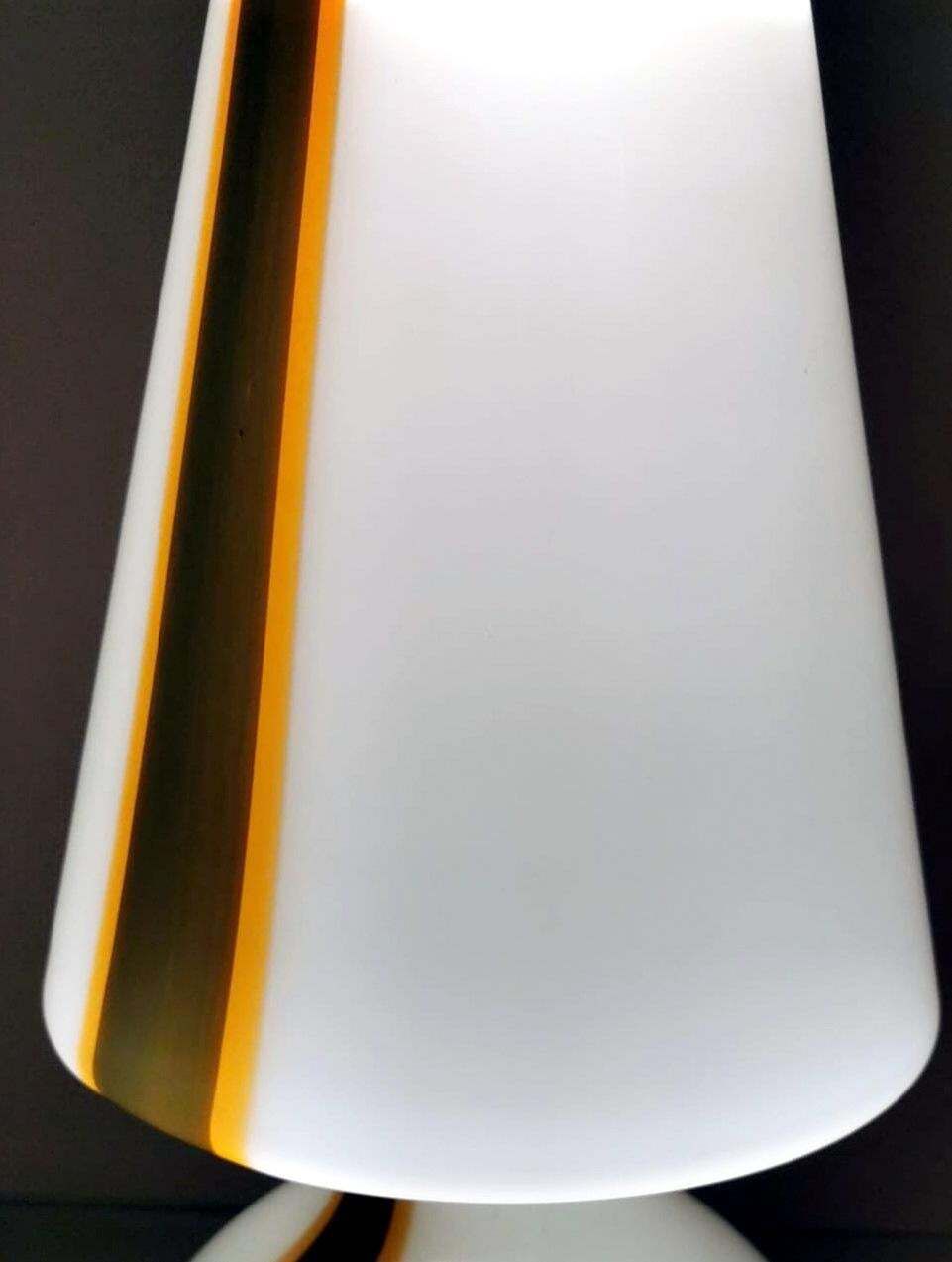 Carlo Moretti Style Italian Space Age Lamp In Murano Glass And Marble Base photo vinterior