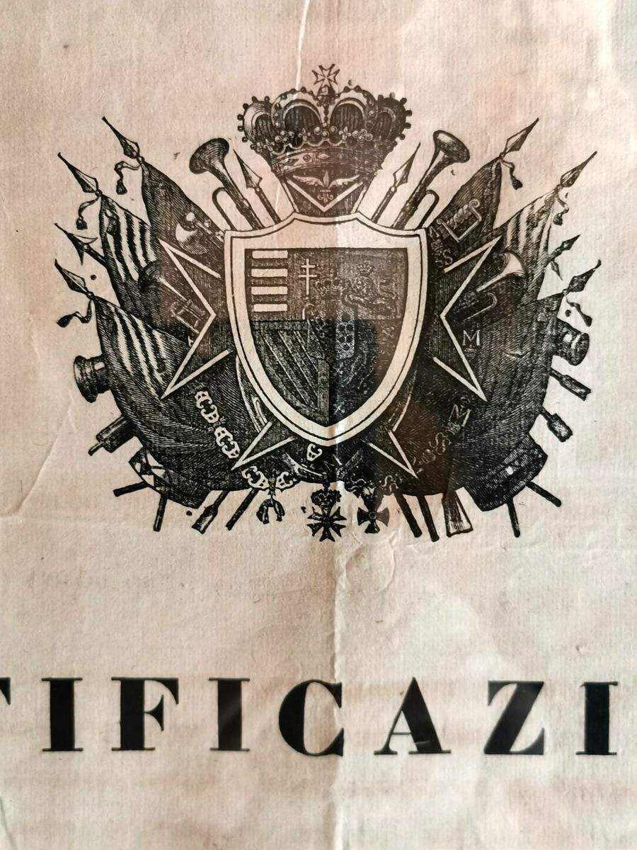 photo furniture Ancient Document Of The Grand Duchy Of Tuscany Leopold II, Italy