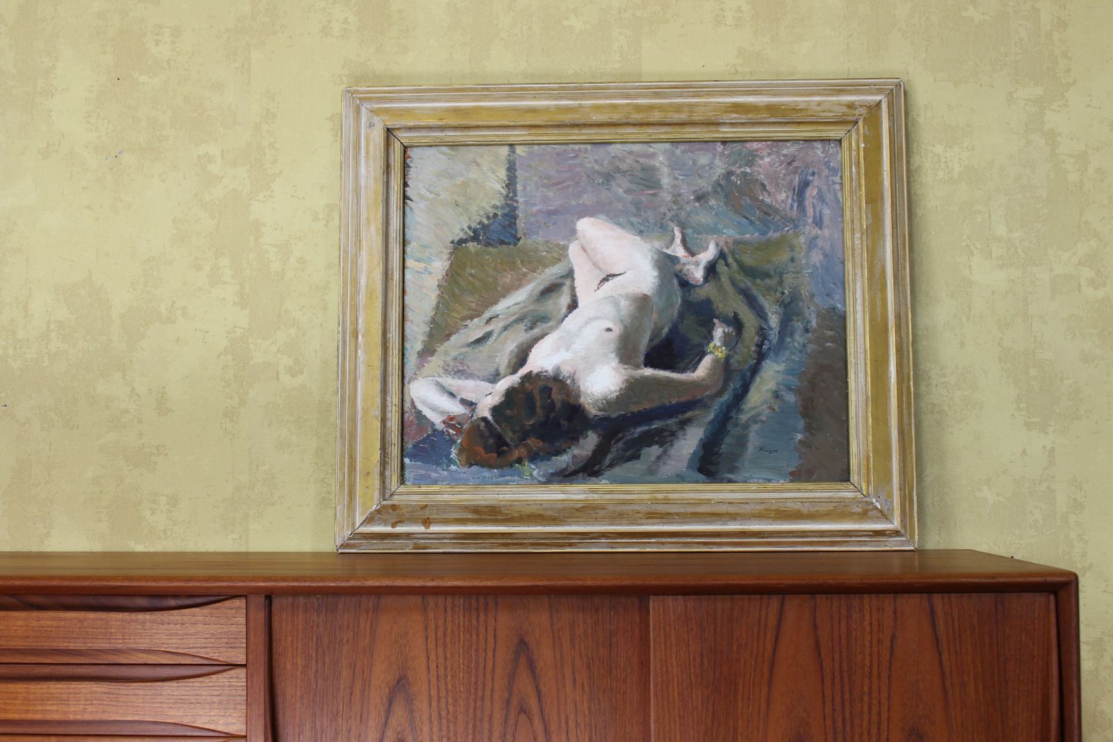 Agatha Russon Oil Painting Female Nude . photo Art
