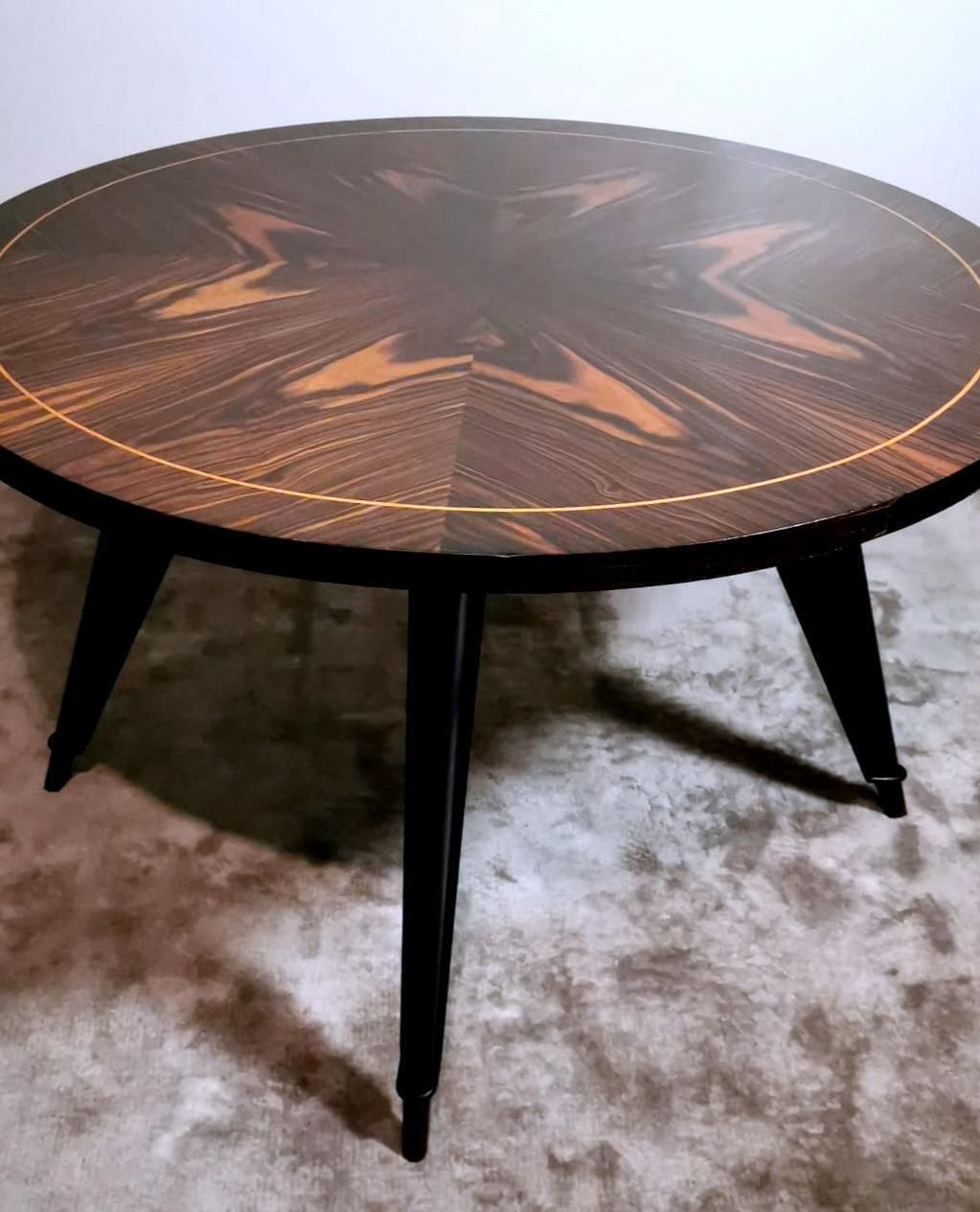 Ico Parisi Style Large Round Italian Coffee Table photo 2112.0