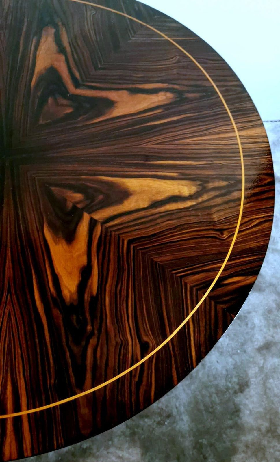 photo for sale Ico Parisi Style Large Round Italian Coffee Table