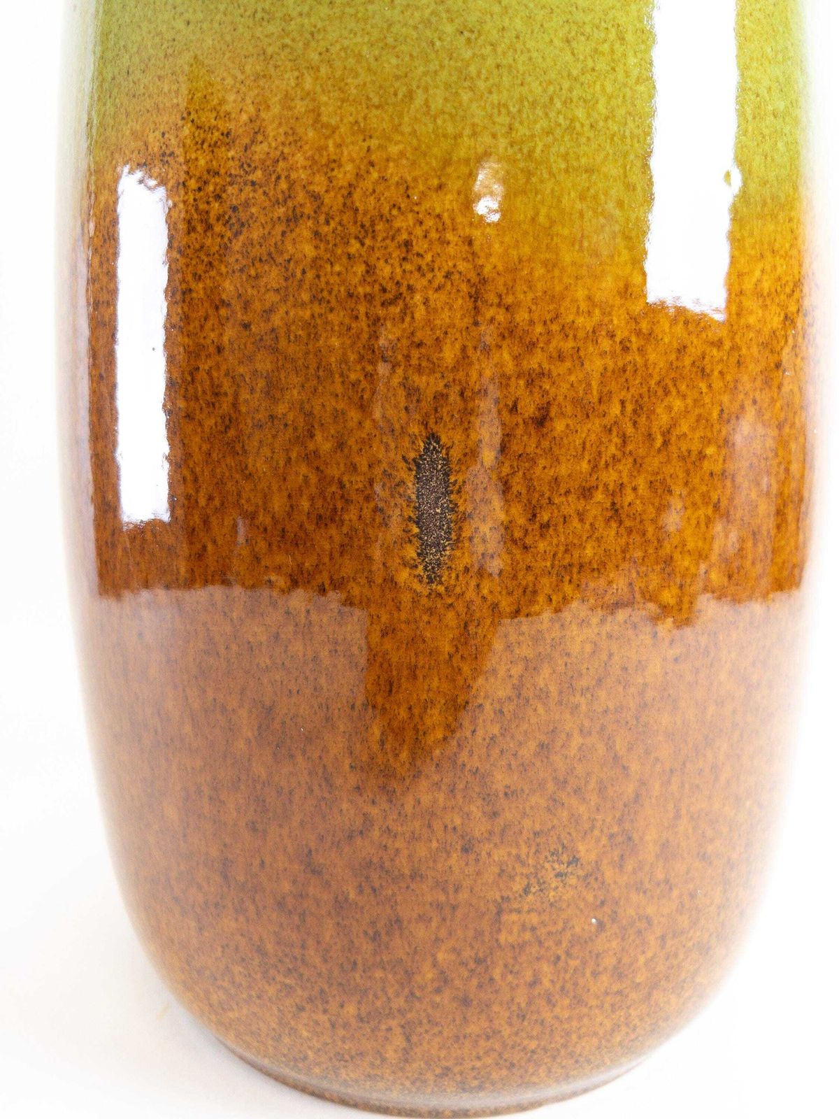 photo furniture Xl West German Pottery Floor Vase By Scheurich   Green And Beige Earthy Vase   Scheurich 284 47