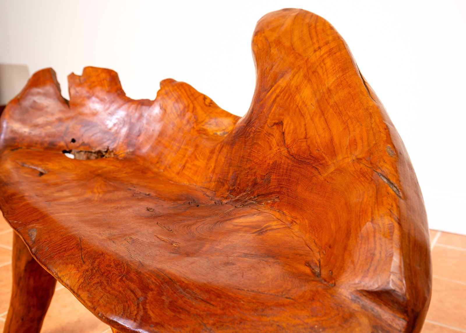 Sculptural Statement Bench Teak Root Natural Organic Artistic Wooden Rustic Vintag.E Minimalis.T Abstract Mid Century Mcm photo buy