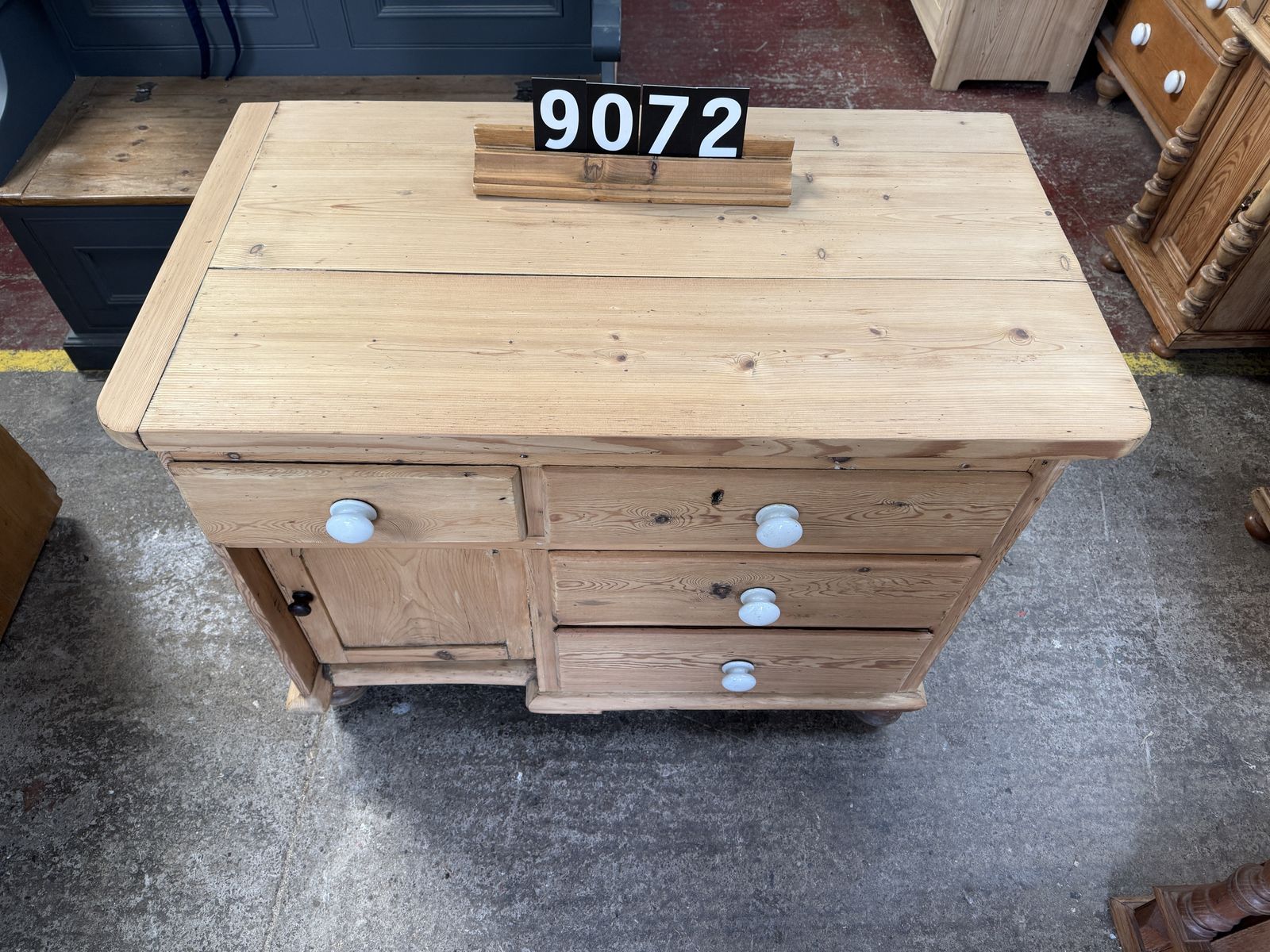 Old English Dresser Base, Ready For Finish photo for sale