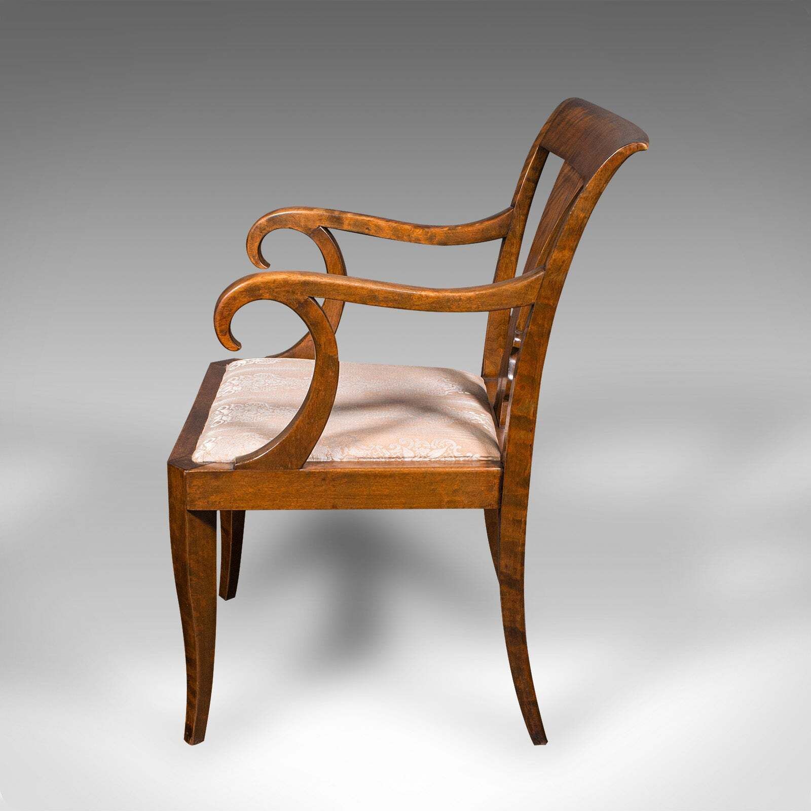 Vintage Elbow Chair, Continental, Satinwood, Seat, Biedermeier Taste, Art Deco photo 1495.0