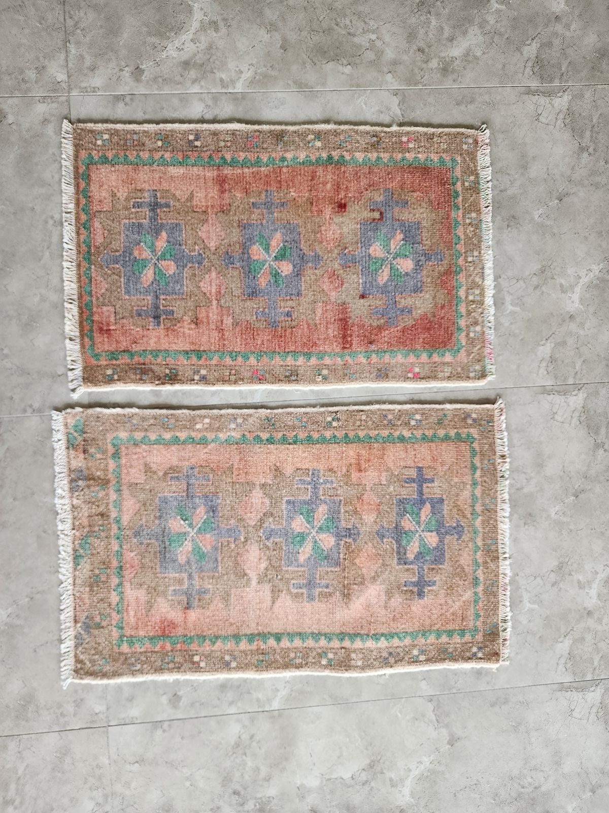 1960s Small Traditional Oriental Style Turkish Rug   Set Of 2 photo furniture