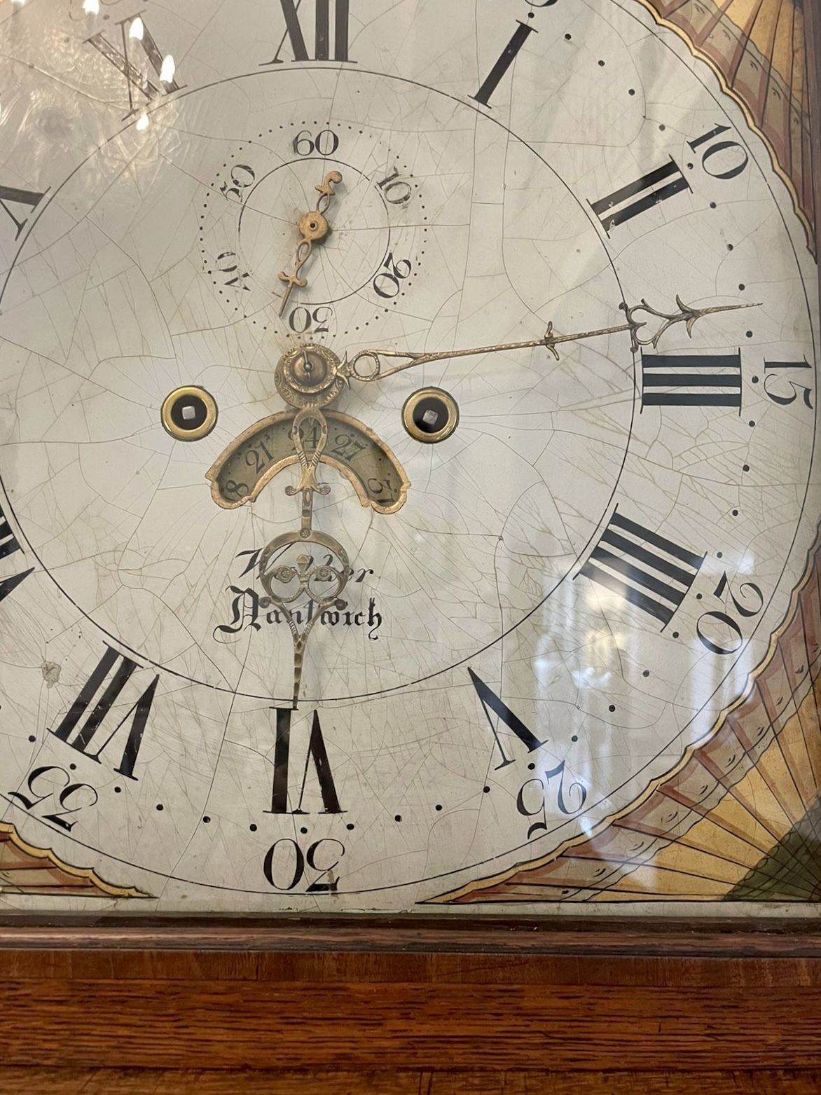 Antique 19th Century Quality 8 Day Oak Longcase Clock By Walker Of Nantwich photo vintage