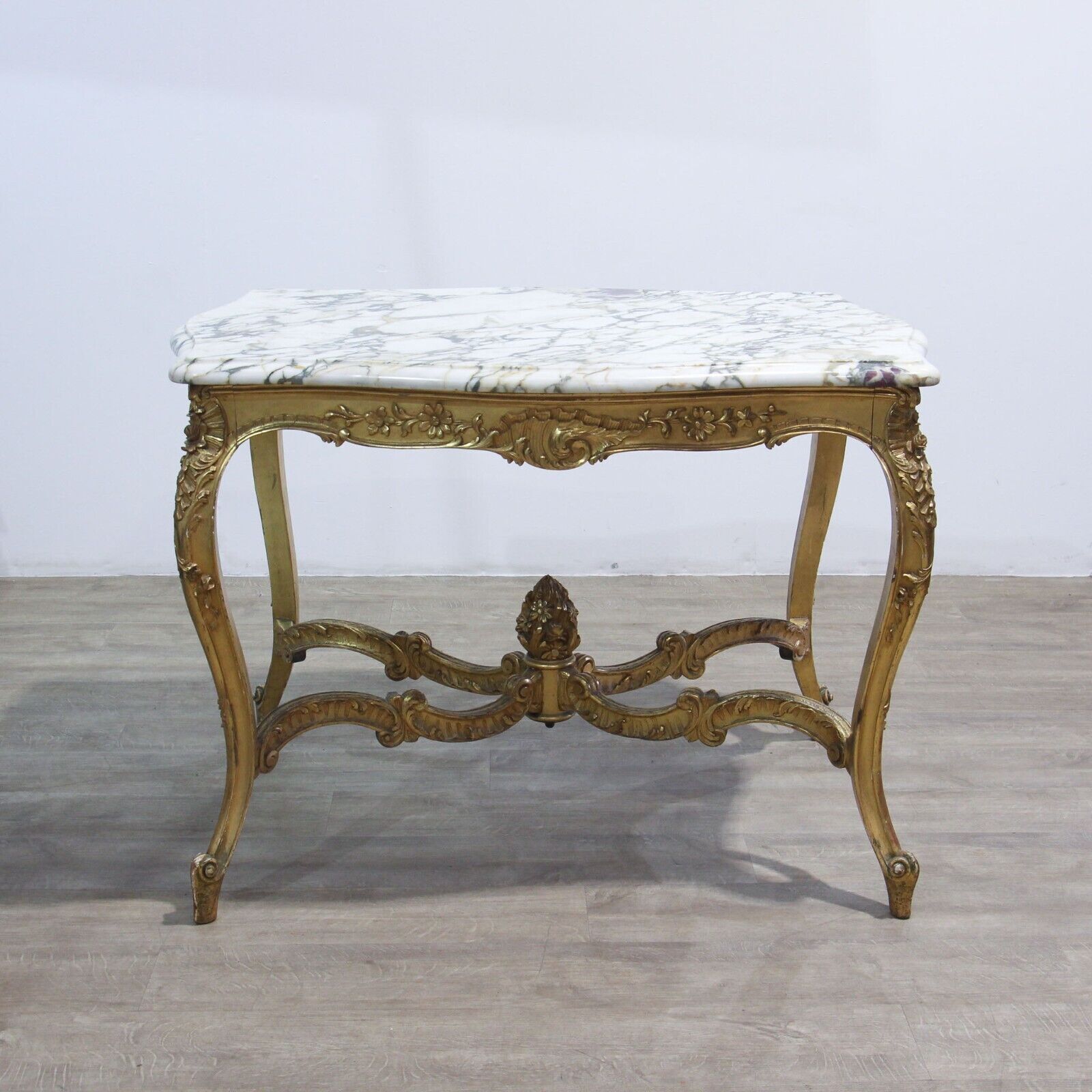 French Carved Gilt Wood Centre Table In Louis XVI Style photo furniture