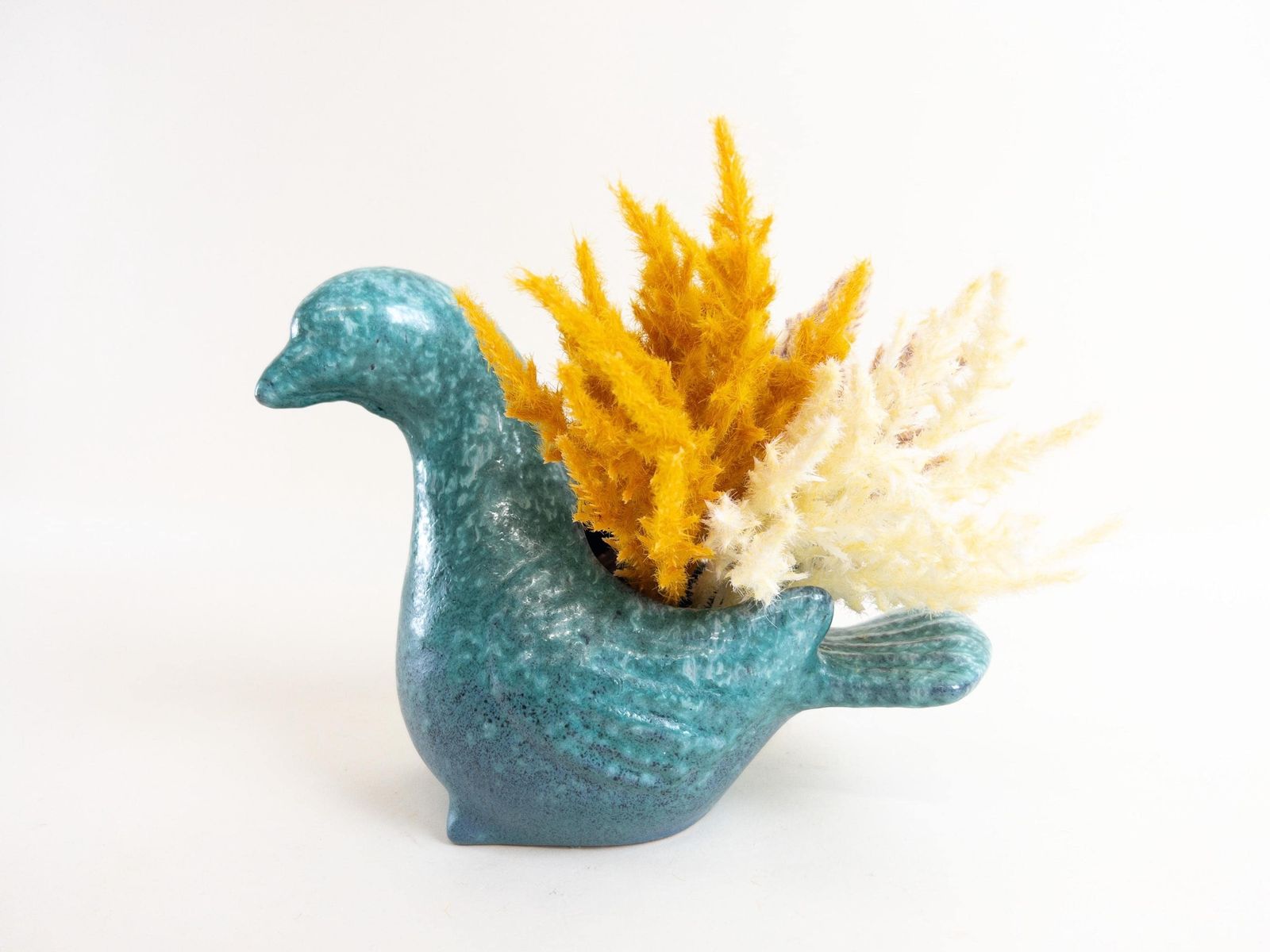 Ruscha Bird Planter   West German Ceramic Planter   Ruscha Art Pottery   Rare photo furniture