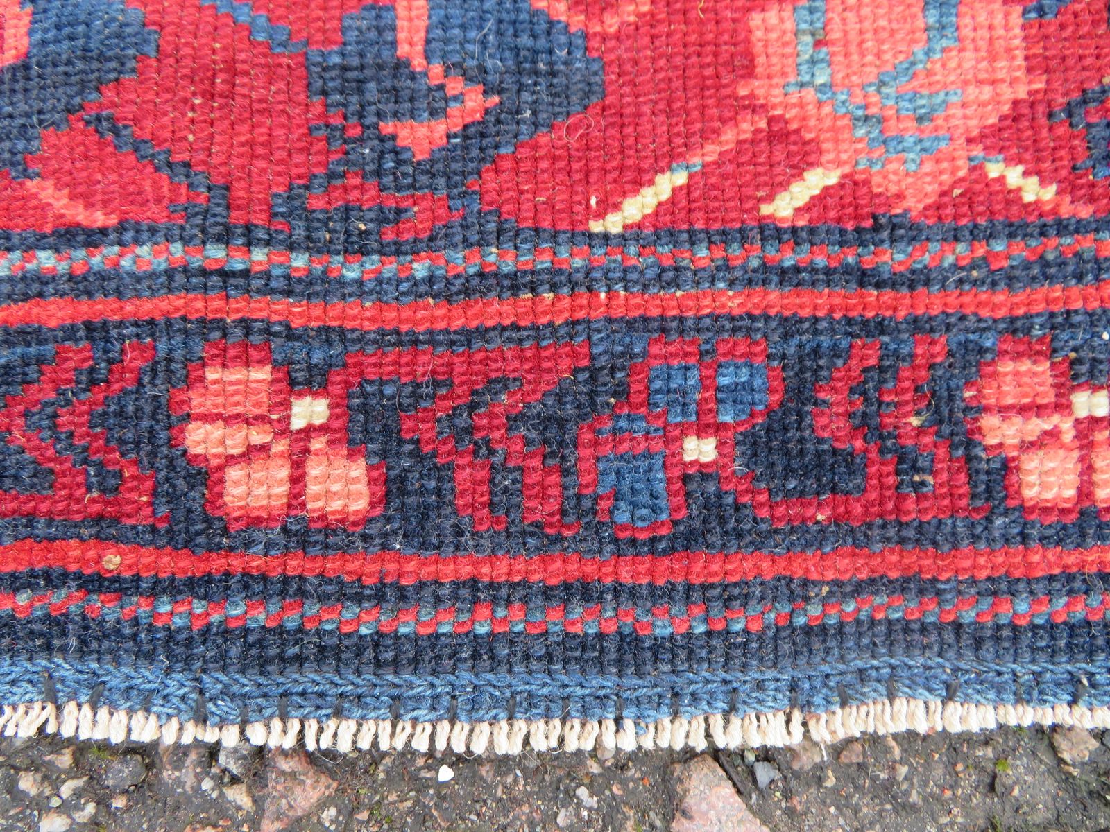 1755.0 Fascinating Archaic Antique Caucasian Kuba Rug. 156cm X 115cm. photo