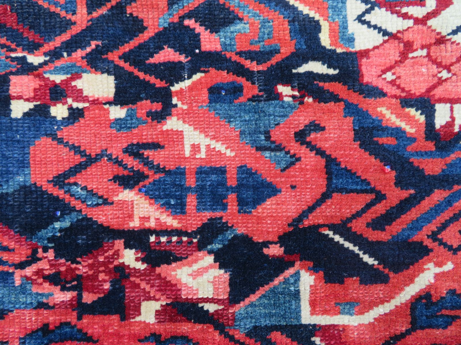 photo buy Fascinating Archaic Antique Caucasian Kuba Rug. 156cm X 115cm.