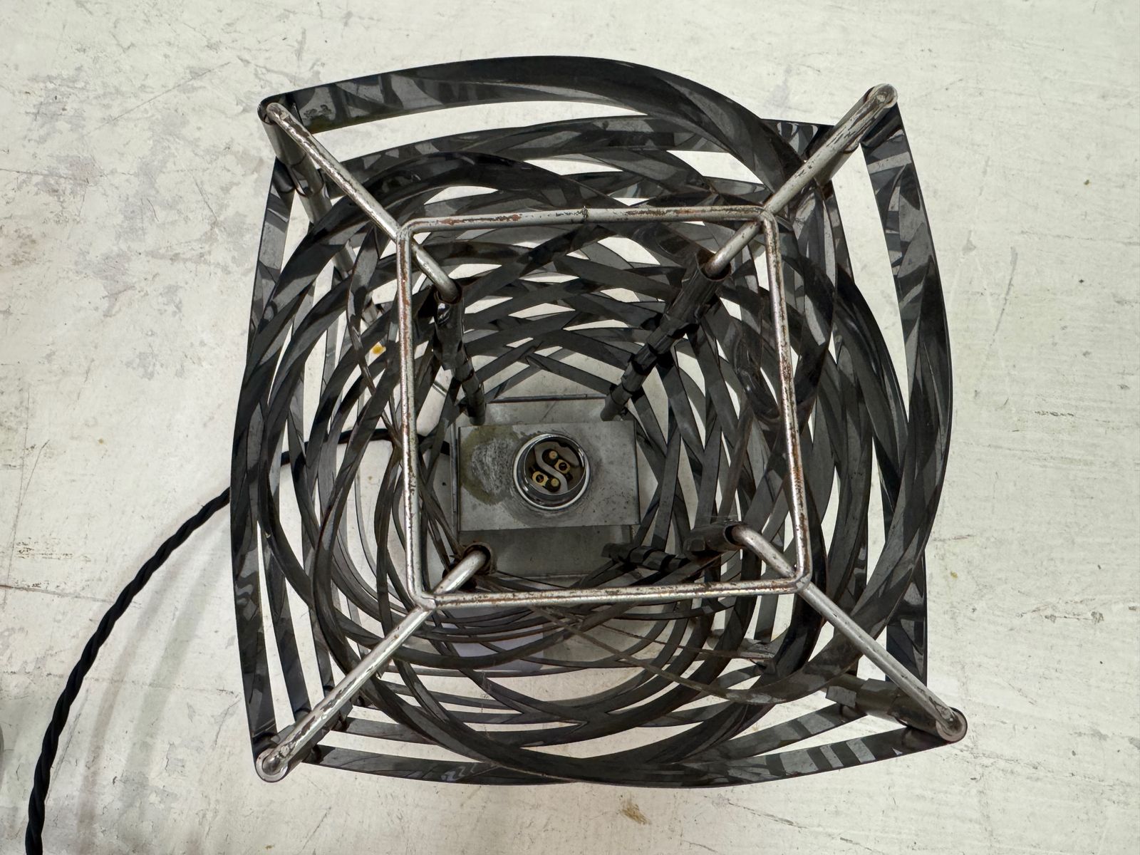 1970s Chrome Ceiling Light In The Style Of Max Sauze photo furniture