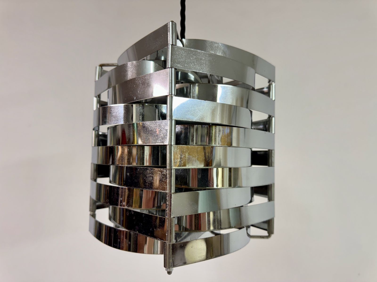 1970s Chrome Ceiling Light In The Style Of Max Sauze photo Lighting
