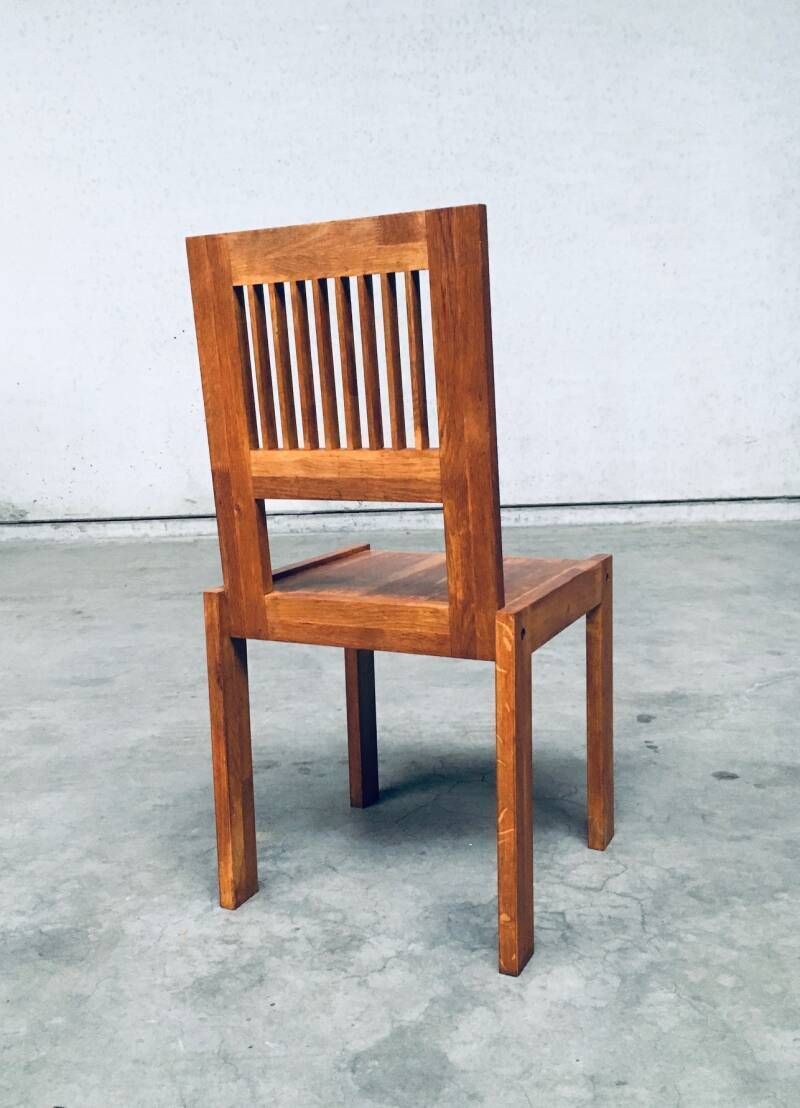 photo furniture Postmodern Design Teak Side Chair, France 1990's