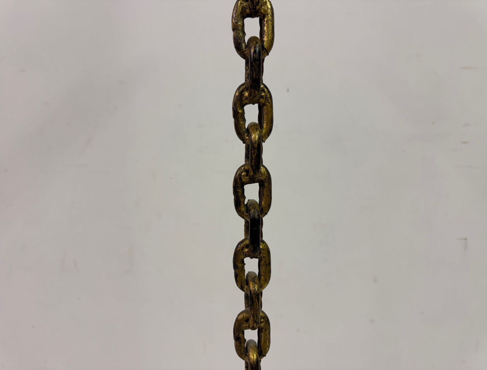 Gilt Metal Chain Link Floor Lamp In The Style Of Franz West photo vinterior