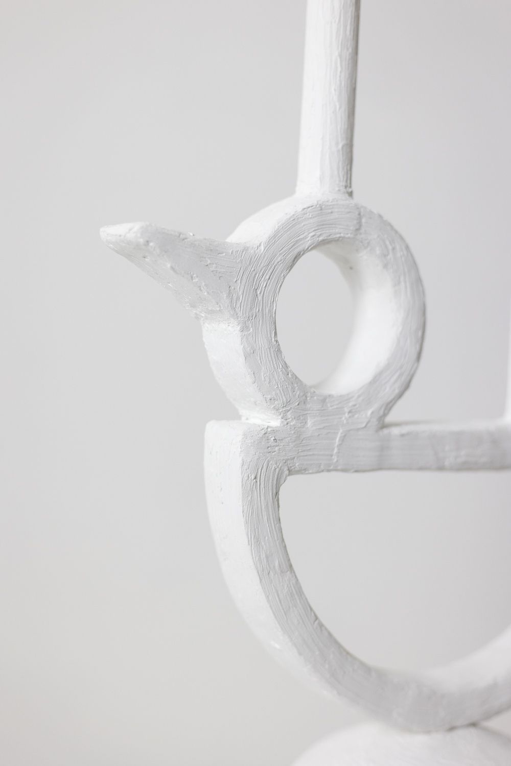 “Cui Cui” Lamp In Plaster. Work Of A French Artist In A Small Series. photo vintage