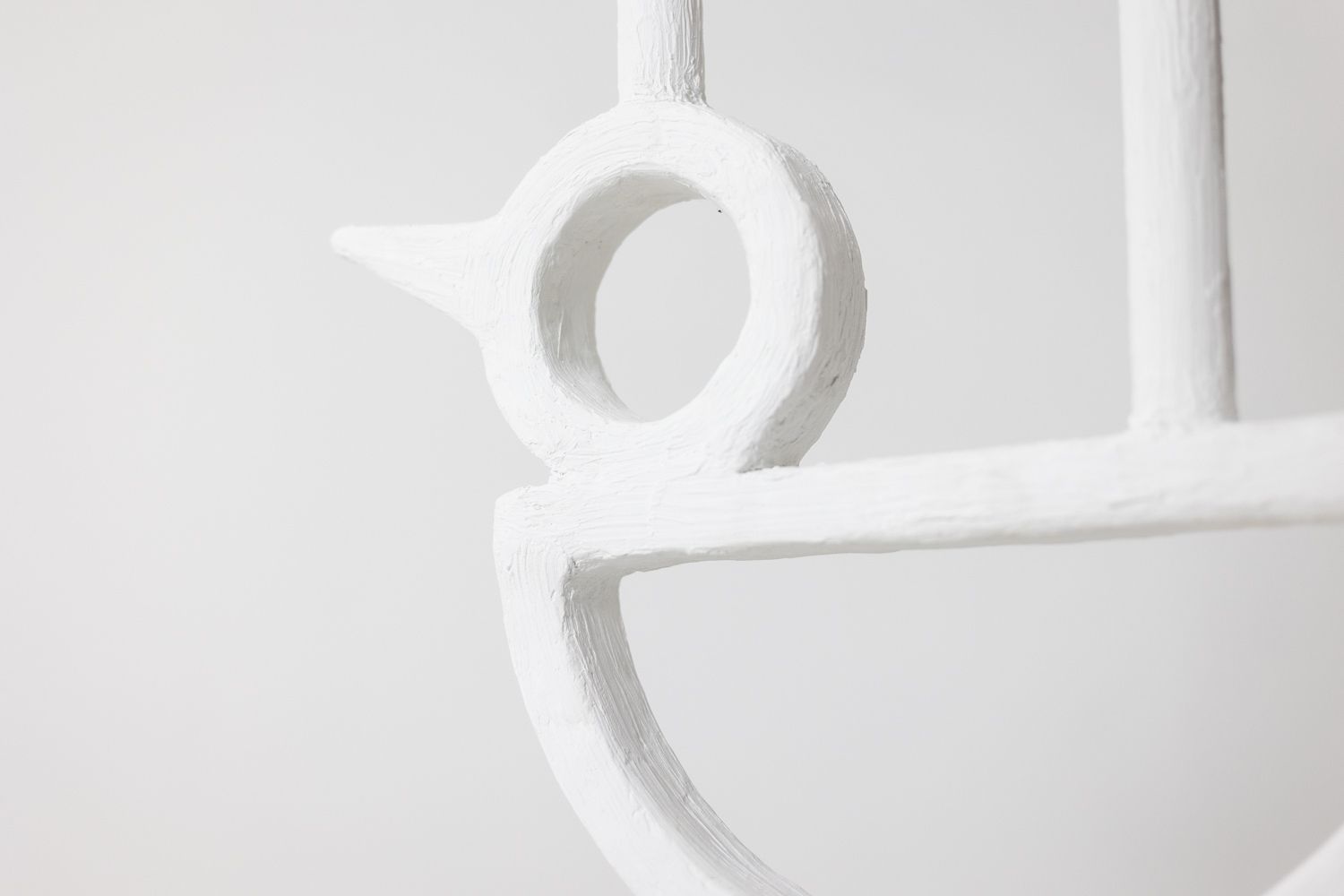photo furniture “Cui Cui” Lamp In Plaster. Work Of A French Artist In A Small Series.
