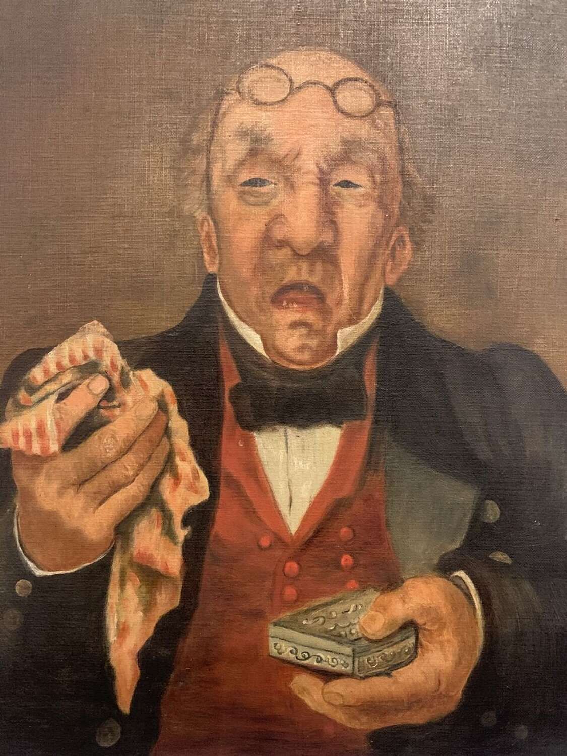 The Sneezing Gentleman Portrait Painting