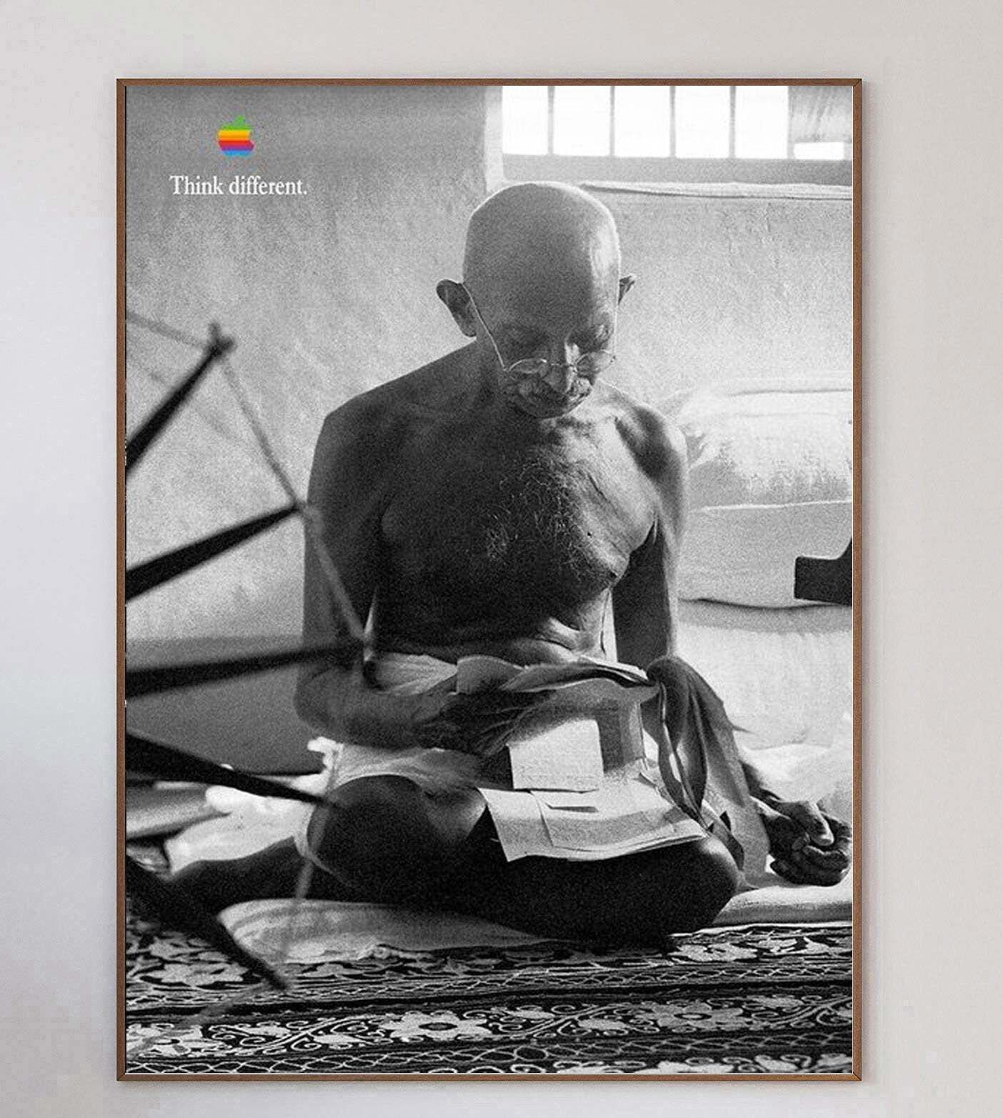 Apple Think Different   Mahatma Gandhi Original Vintage Poster photo 352.0