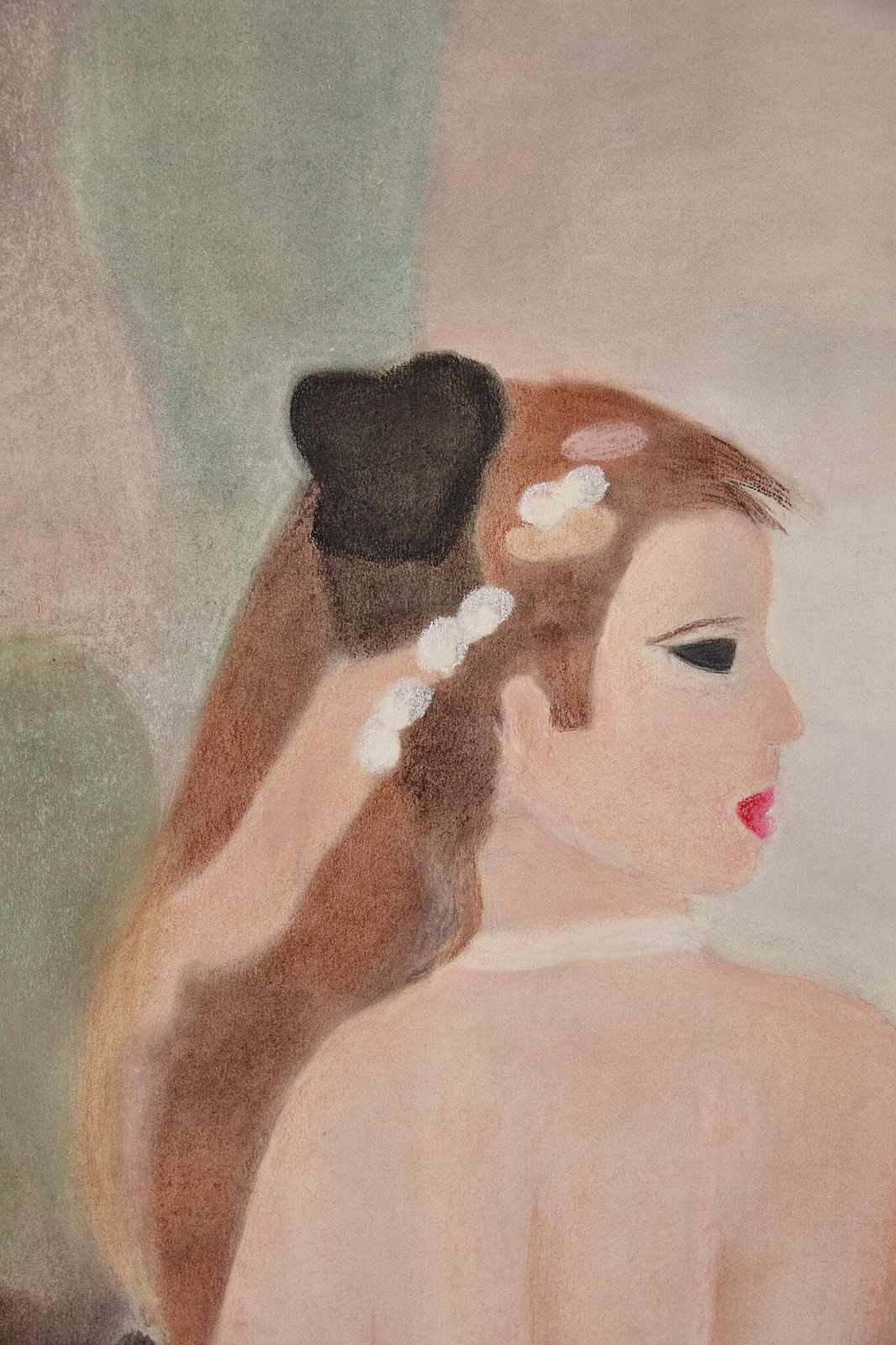 Marie Laurencin Inspired Girl With Colourful Skirt photo vinterior
