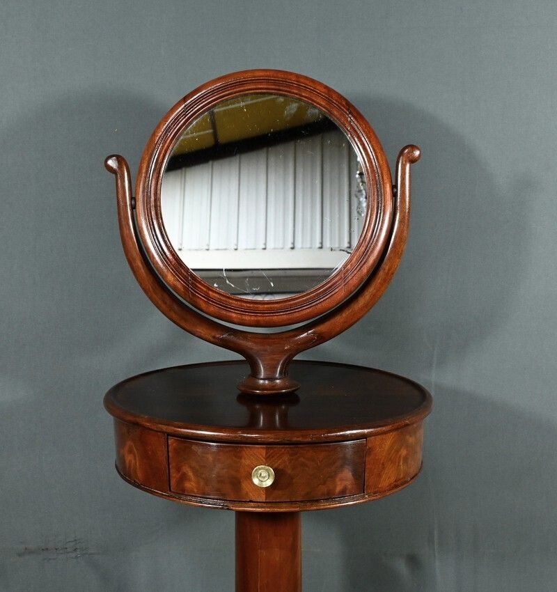 Solid Mahogany Barber Shop, Restoration Period – Early 19th Century photo Furniture