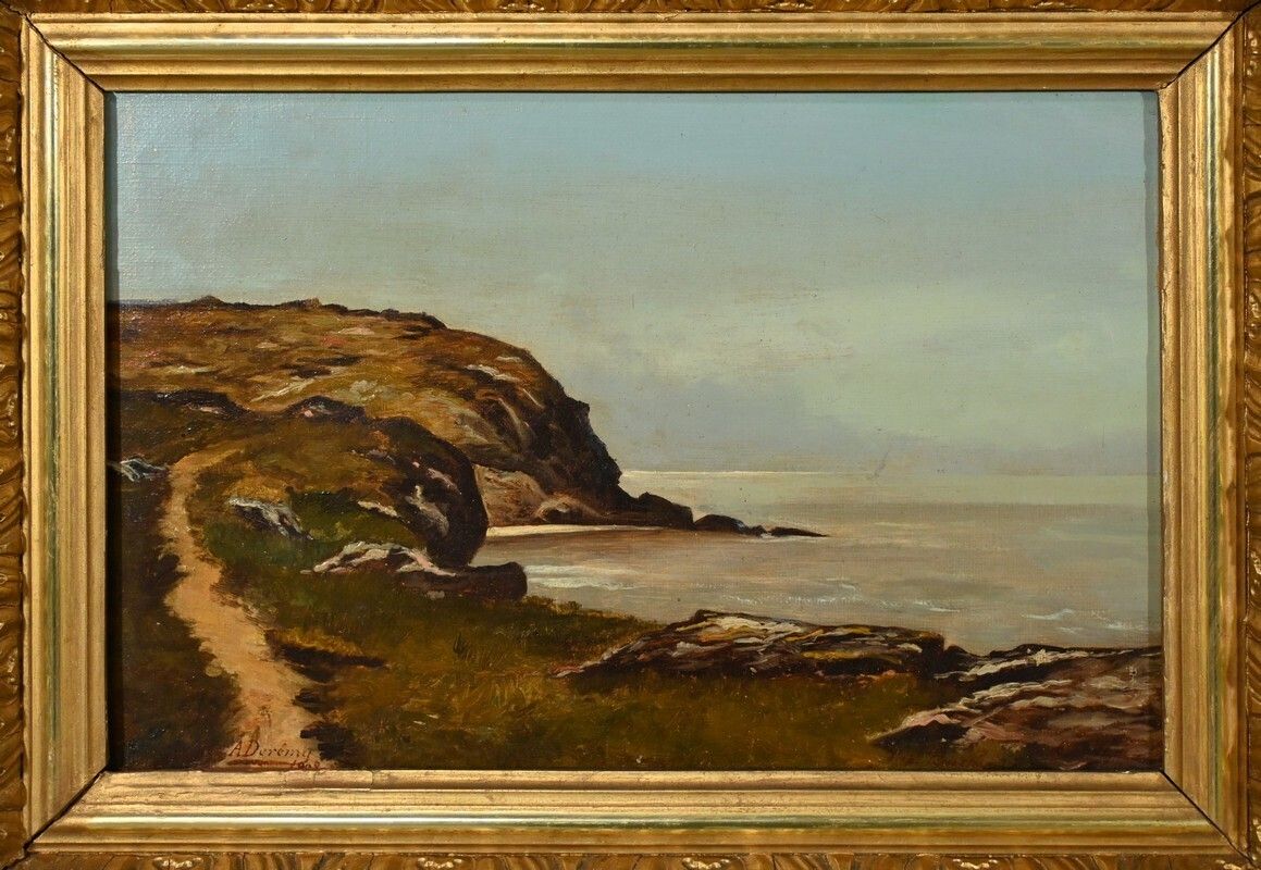 Oil Painting, Signed A.Derémy – 1902 photo 430.0